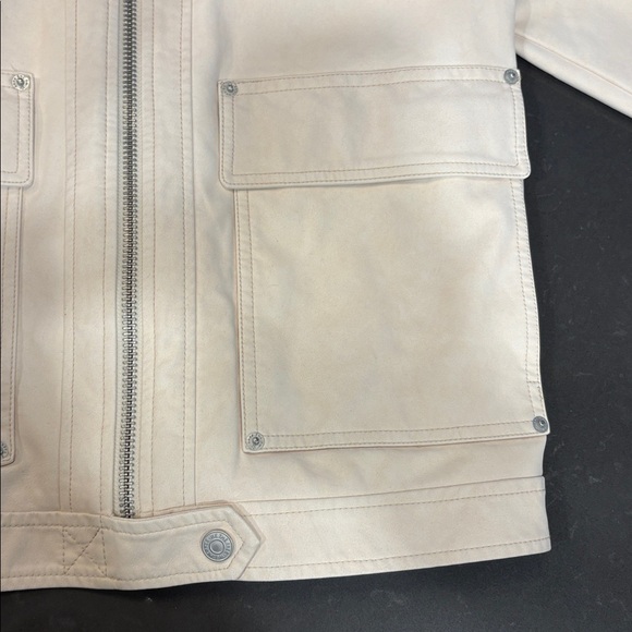 FREE PEOPLE WE THE FREE Blair Vegan Suede Jacket In Sea salt - Picture 13 of 15